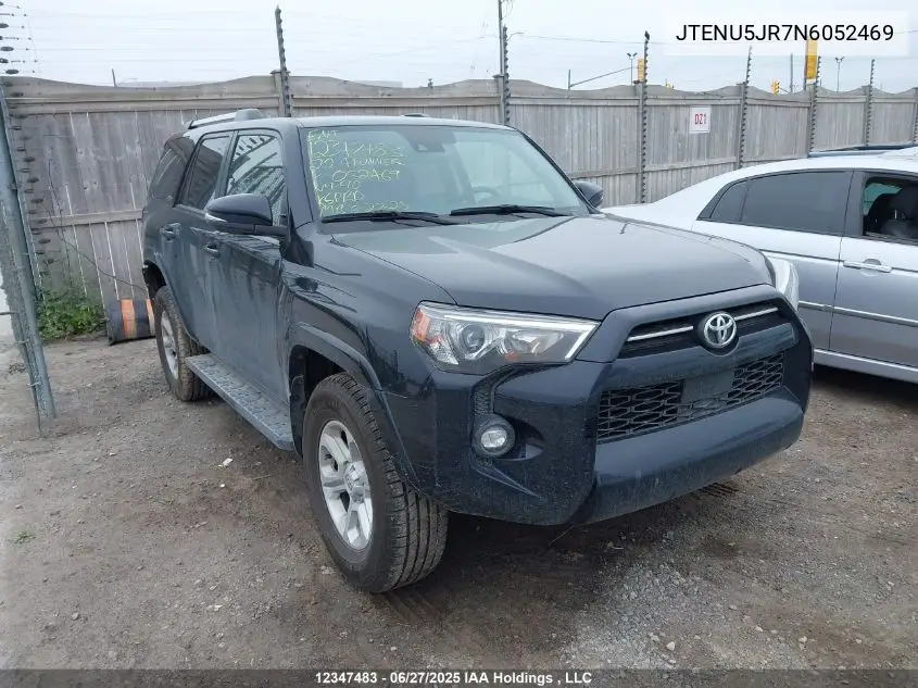 2022 Toyota 4Runner VIN: JTENU5JR7N6052469 Lot: 12347483