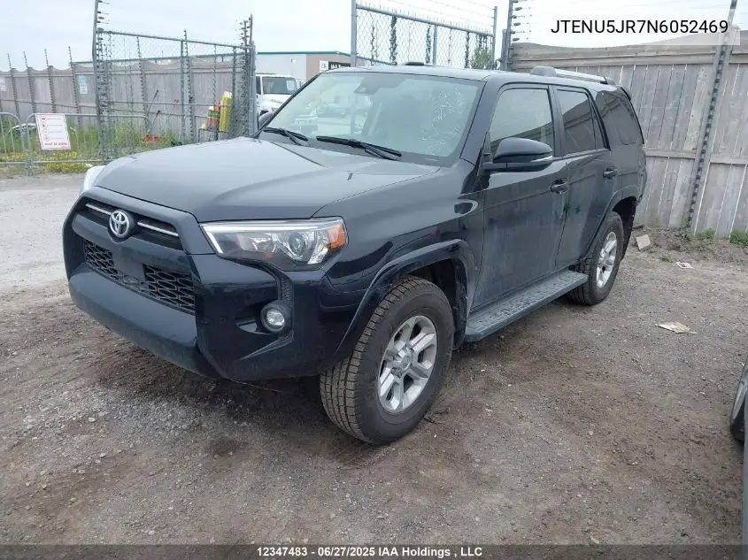 2022 Toyota 4Runner VIN: JTENU5JR7N6052469 Lot: 12347483