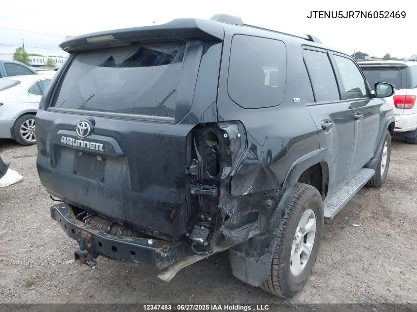 2022 Toyota 4Runner VIN: JTENU5JR7N6052469 Lot: 12347483