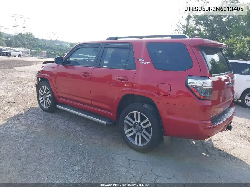 2022 Toyota 4Runner Trd Sport VIN: JTESU5JR2N6013405 Lot: 42611930