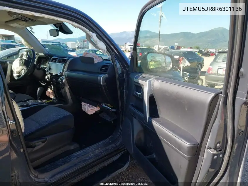 2024 Toyota 4Runner Sr5 VIN: JTEMU5JR8R6301136 Lot: 42564282