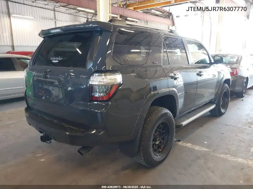 2024 Toyota 4Runner Sr5 VIN: JTEMU5JR7R6307770 Lot: 42620973