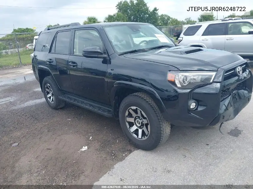 2024 Toyota 4Runner Trd Off Road VIN: JTEPU5JR0R6248722 Lot: 42627028