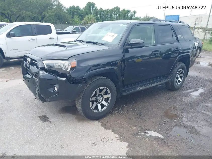 2024 Toyota 4Runner Trd Off Road VIN: JTEPU5JR0R6248722 Lot: 42627028