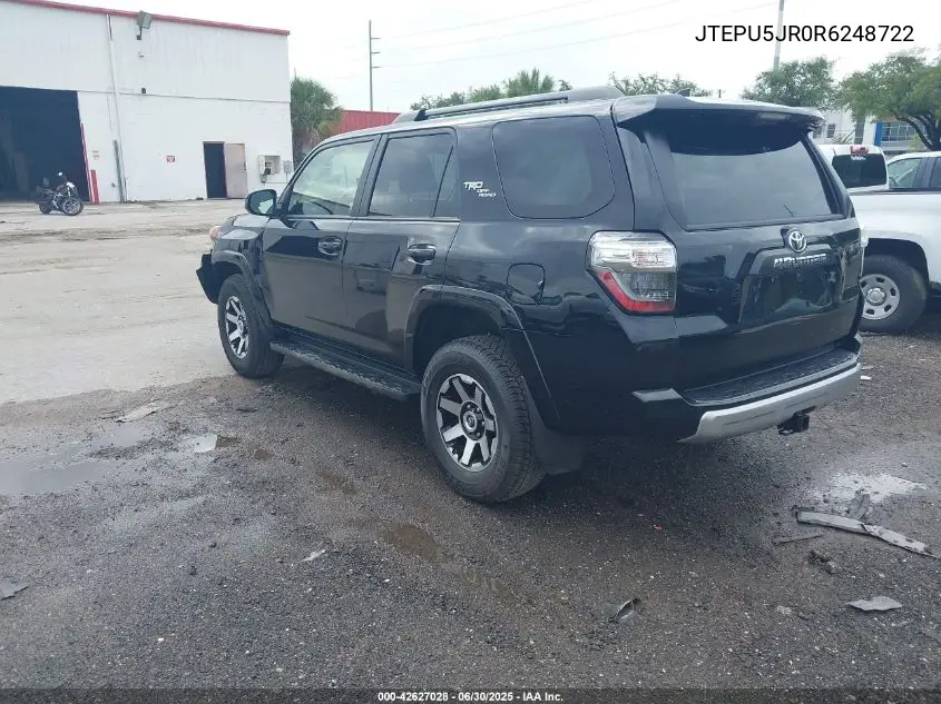 2024 Toyota 4Runner Trd Off Road VIN: JTEPU5JR0R6248722 Lot: 42627028