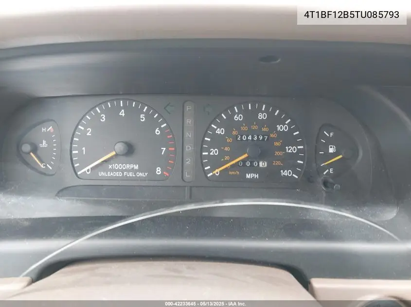 1996 Toyota Avalon Xl/Xls VIN: 4T1BF12B5TU085793 Lot: 42233645