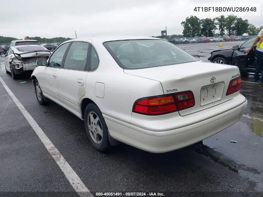 1998 Toyota Avalon Xls VIN: 4T1BF18B0WU286948 Lot: 40051491
