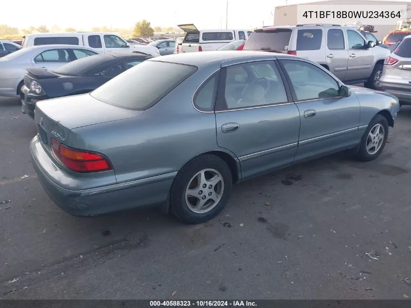 1998 Toyota Avalon Xl/Xls VIN: 4T1BF18B0WU234364 Lot: 40588323