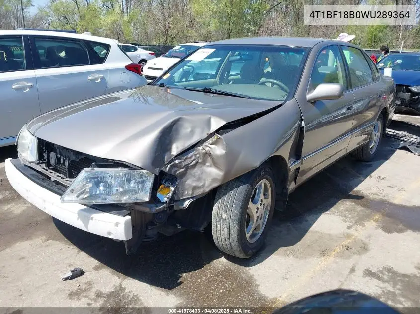 1998 Toyota Avalon Xl VIN: 4T1BF18B0WU289364 Lot: 41978433