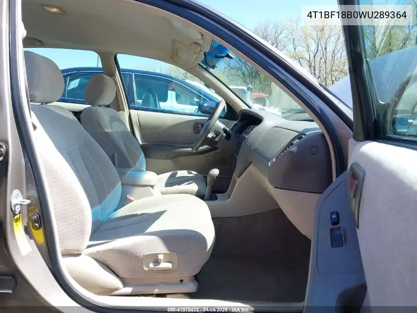 1998 Toyota Avalon Xl VIN: 4T1BF18B0WU289364 Lot: 41978433