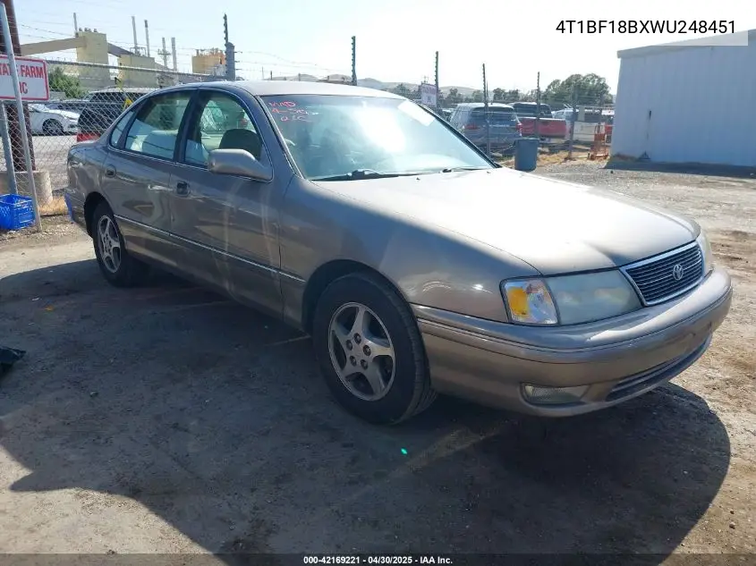 1998 Toyota Avalon Xls VIN: 4T1BF18BXWU248451 Lot: 42169221