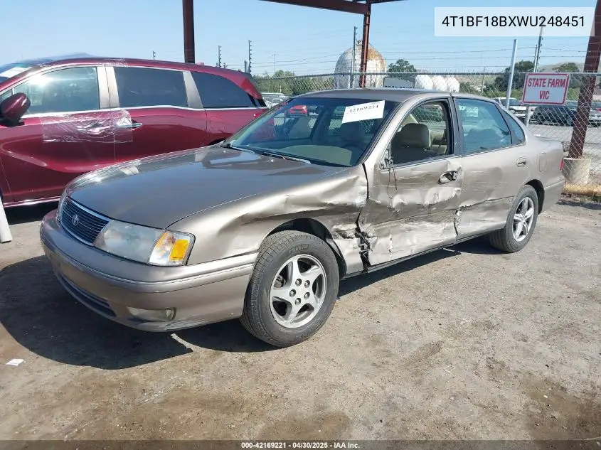 1998 Toyota Avalon Xls VIN: 4T1BF18BXWU248451 Lot: 42169221