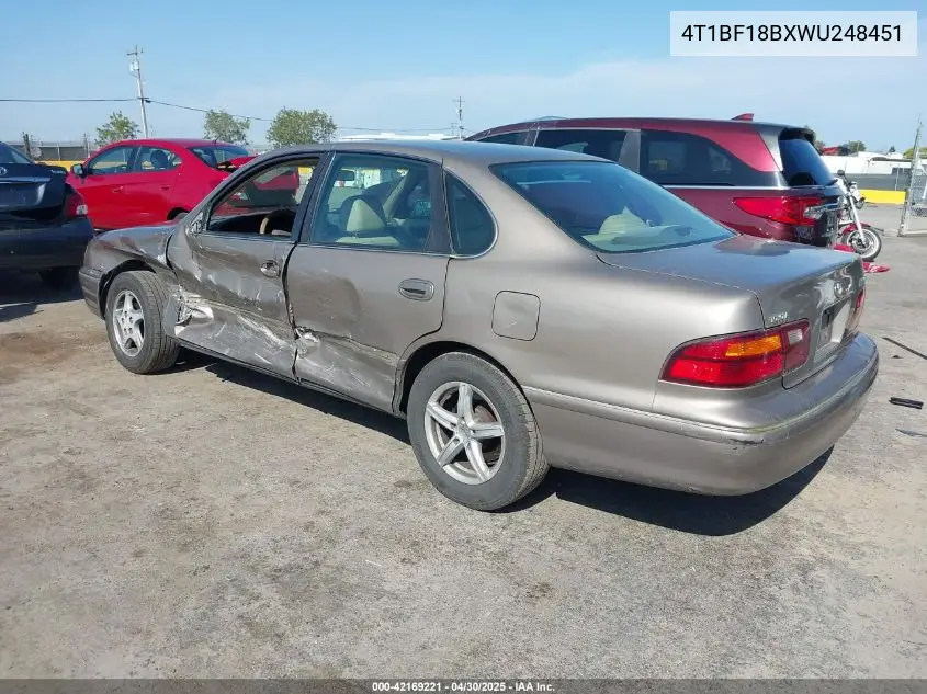 1998 Toyota Avalon Xls VIN: 4T1BF18BXWU248451 Lot: 42169221