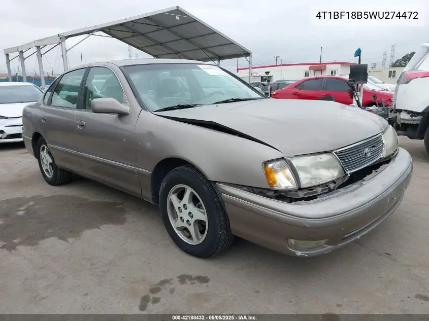 1998 Toyota Avalon Xls VIN: 4T1BF18B5WU274472 Lot: 42188432