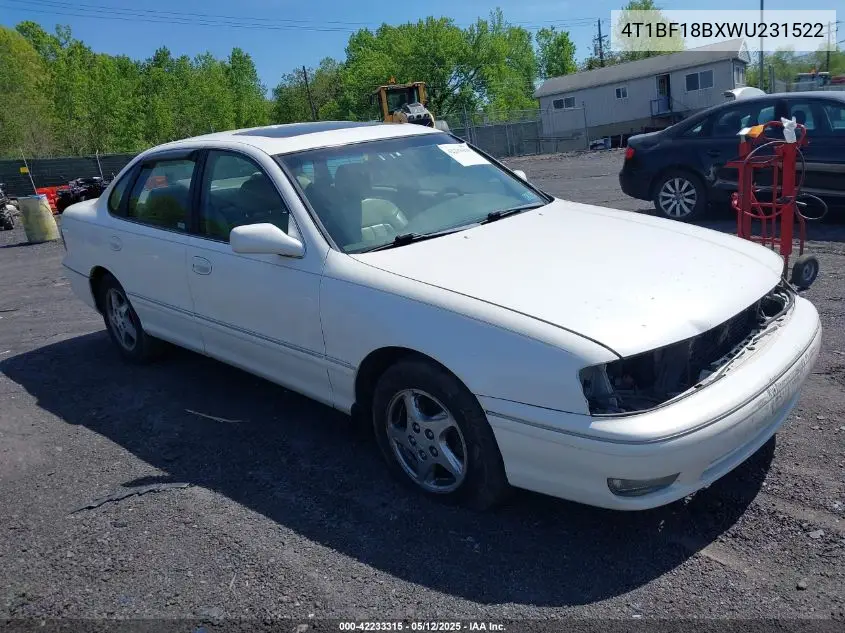 1998 Toyota Avalon Xls VIN: 4T1BF18BXWU231522 Lot: 42233315