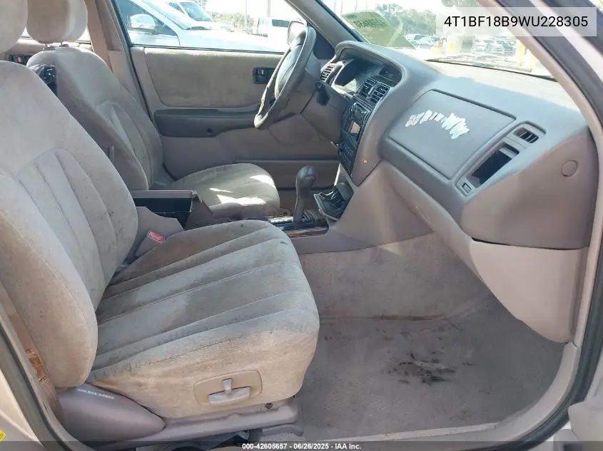 1998 Toyota Avalon Xls VIN: 4T1BF18B9WU228305 Lot: 42605657