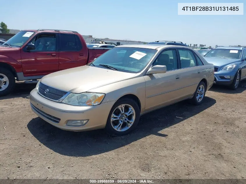 2001 Toyota Avalon Xls VIN: 4T1BF28B31U131485 Lot: 39988859