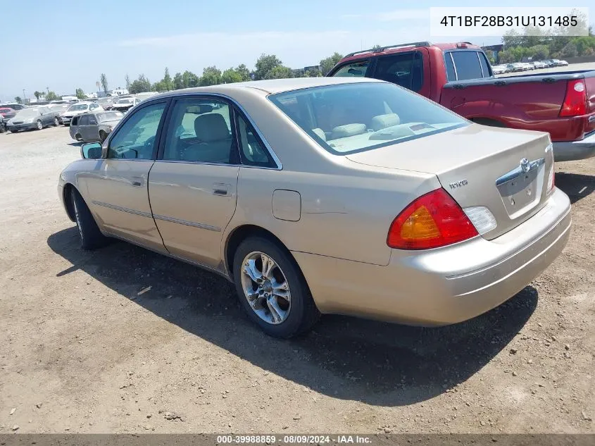 2001 Toyota Avalon Xls VIN: 4T1BF28B31U131485 Lot: 39988859
