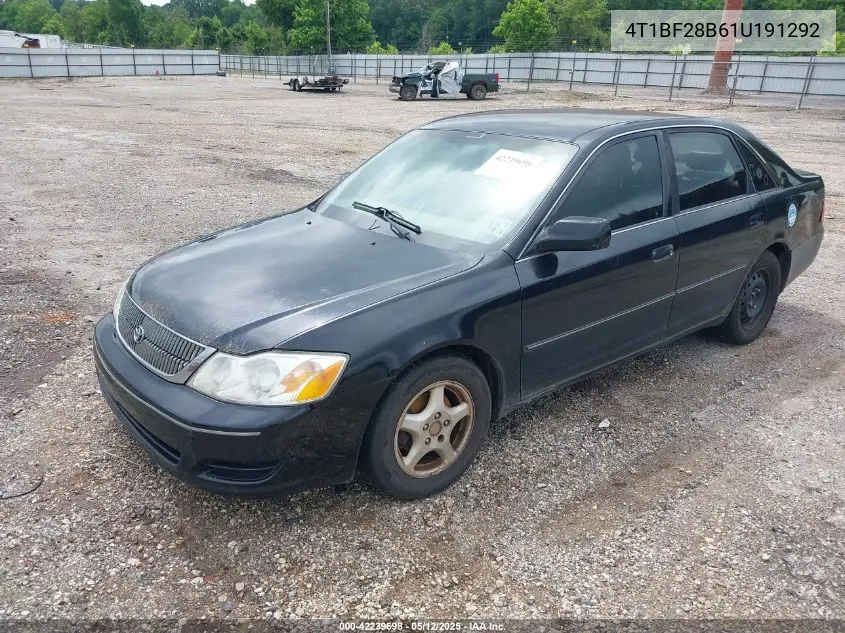 2001 Toyota Avalon Xl VIN: 4T1BF28B61U191292 Lot: 42239698