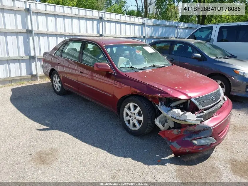 2001 Toyota Avalon Xls VIN: 4T1BF28B41U178086 Lot: 42253446