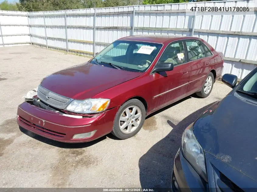 2001 Toyota Avalon Xls VIN: 4T1BF28B41U178086 Lot: 42253446