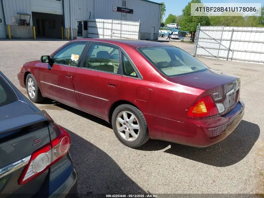 2001 Toyota Avalon Xls VIN: 4T1BF28B41U178086 Lot: 42253446