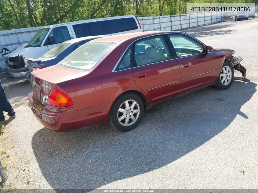 2001 Toyota Avalon Xls VIN: 4T1BF28B41U178086 Lot: 42253446