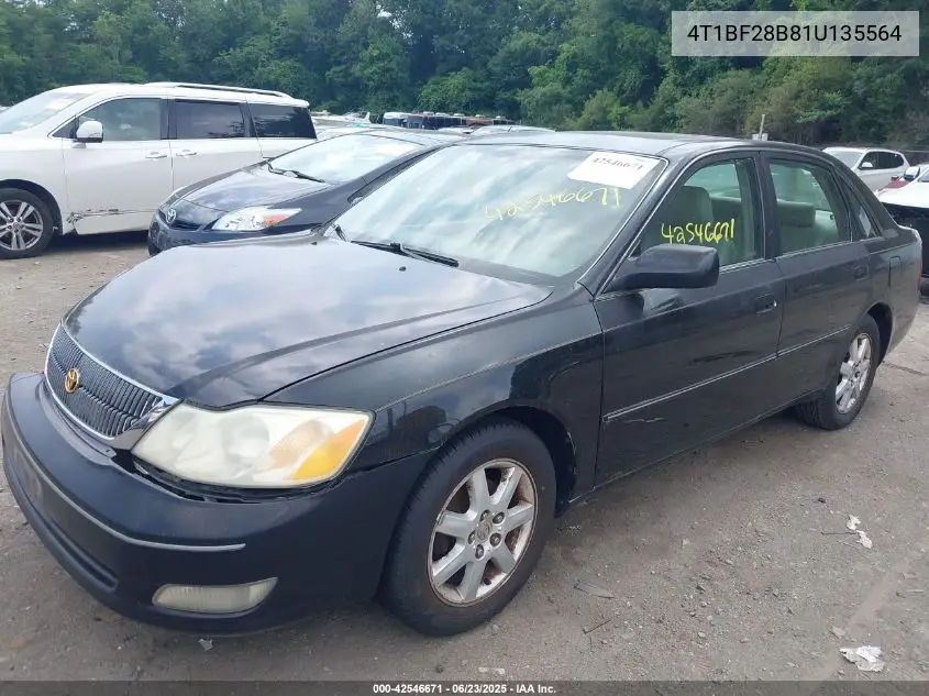 2001 Toyota Avalon Xls VIN: 4T1BF28B81U135564 Lot: 42546671