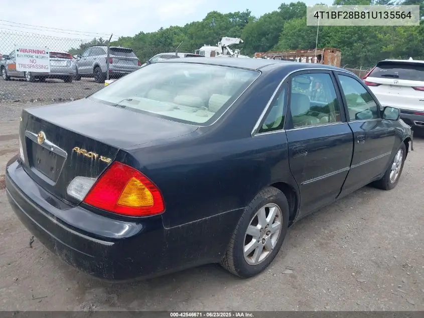 2001 Toyota Avalon Xls VIN: 4T1BF28B81U135564 Lot: 42546671