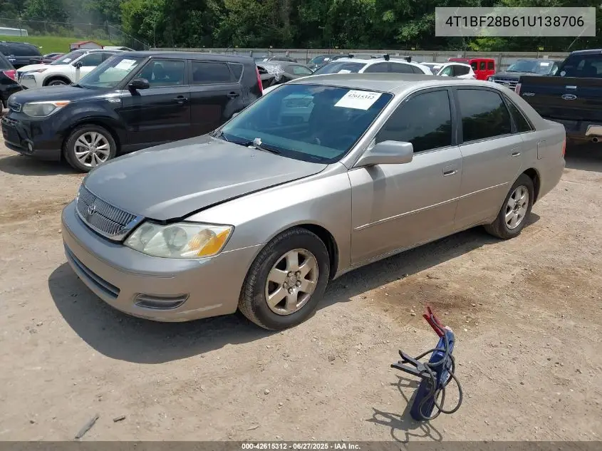 2001 Toyota Avalon Xl/Xls VIN: 4T1BF28B61U138706 Lot: 42615312