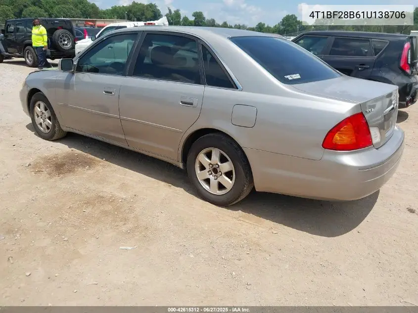 2001 Toyota Avalon Xl/Xls VIN: 4T1BF28B61U138706 Lot: 42615312