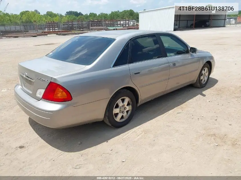 2001 Toyota Avalon Xl/Xls VIN: 4T1BF28B61U138706 Lot: 42615312