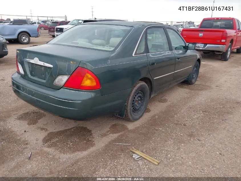 2001 Toyota Avalon Xls VIN: 4T1BF28B61U167431 Lot: 42615566