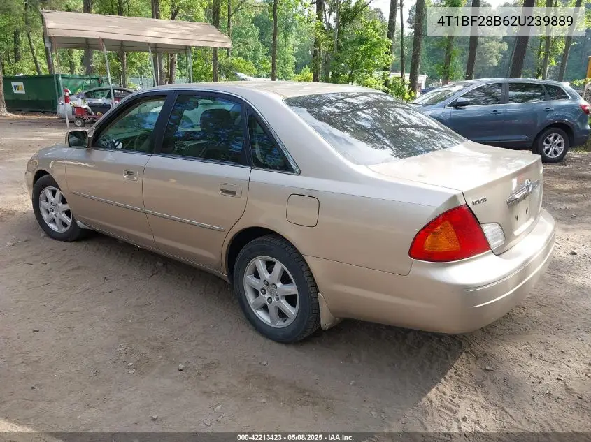 2002 Toyota Avalon Xls VIN: 4T1BF28B62U239889 Lot: 42213423