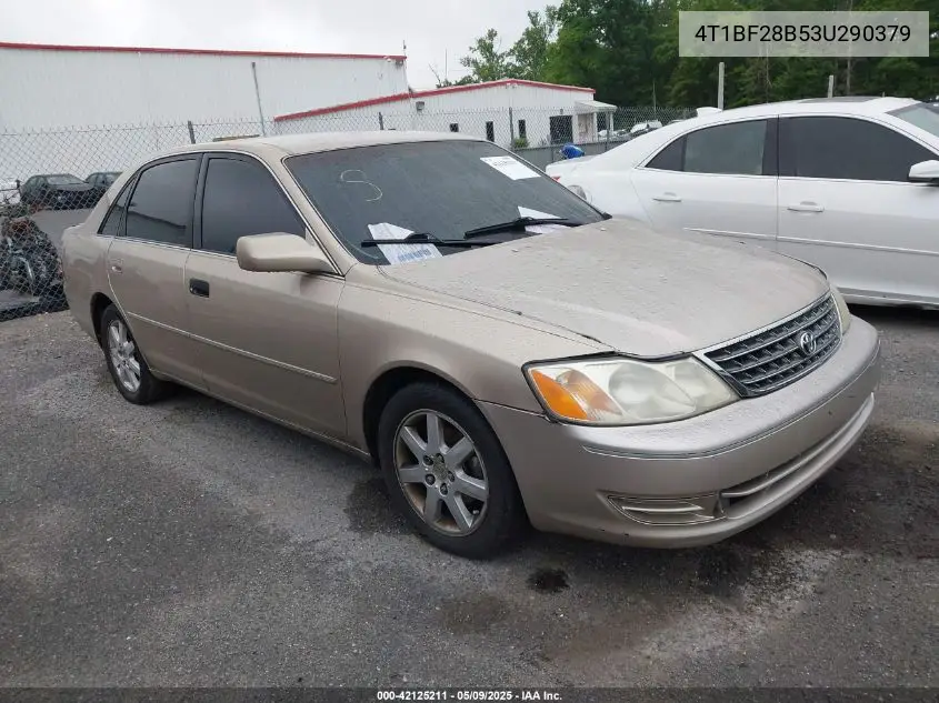 2003 Toyota Avalon Xl VIN: 4T1BF28B53U290379 Lot: 42125211