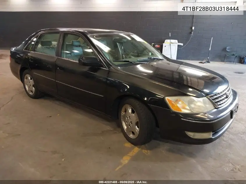 2003 Toyota Avalon Xls VIN: 4T1BF28B03U318444 Lot: 42221485