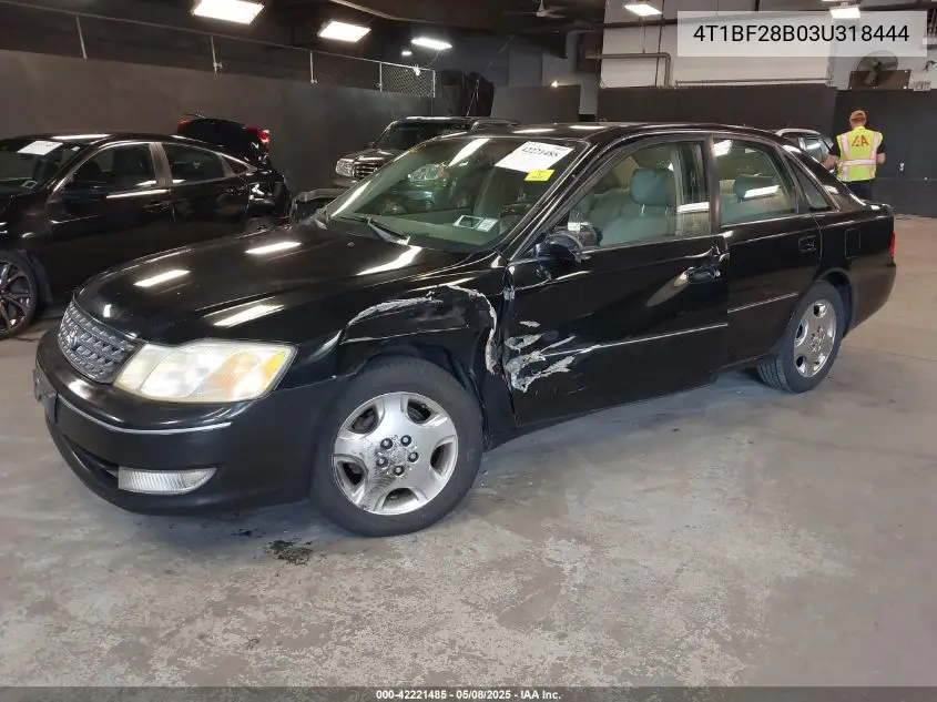 2003 Toyota Avalon Xls VIN: 4T1BF28B03U318444 Lot: 42221485