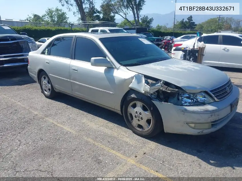 2003 Toyota Avalon Xls VIN: 4T1BF28B43U332671 Lot: 42224513