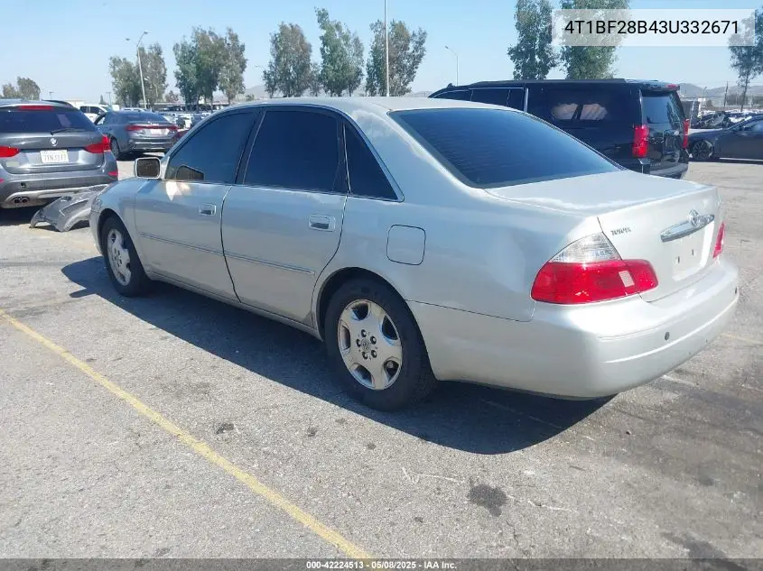 2003 Toyota Avalon Xls VIN: 4T1BF28B43U332671 Lot: 42224513