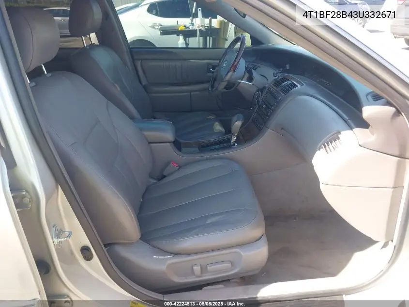 2003 Toyota Avalon Xls VIN: 4T1BF28B43U332671 Lot: 42224513