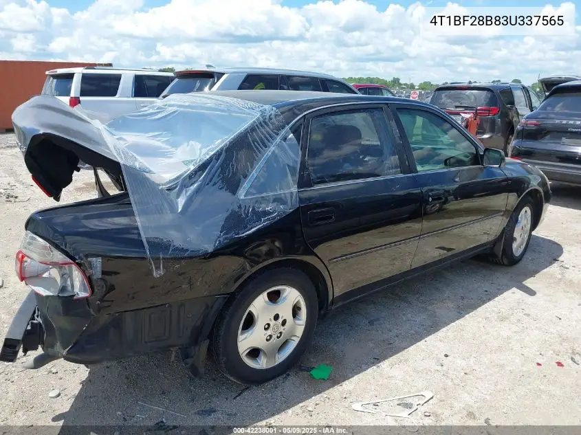 2003 Toyota Avalon Xls VIN: 4T1BF28B83U337565 Lot: 42238001