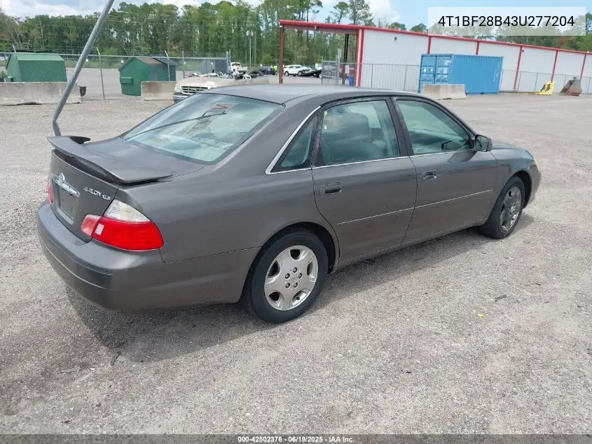 2003 Toyota Avalon Xls VIN: 4T1BF28B43U277204 Lot: 42502376