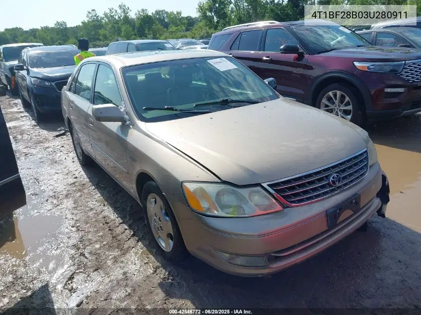 2003 Toyota Avalon Xls VIN: 4T1BF28B03U280911 Lot: 42546772