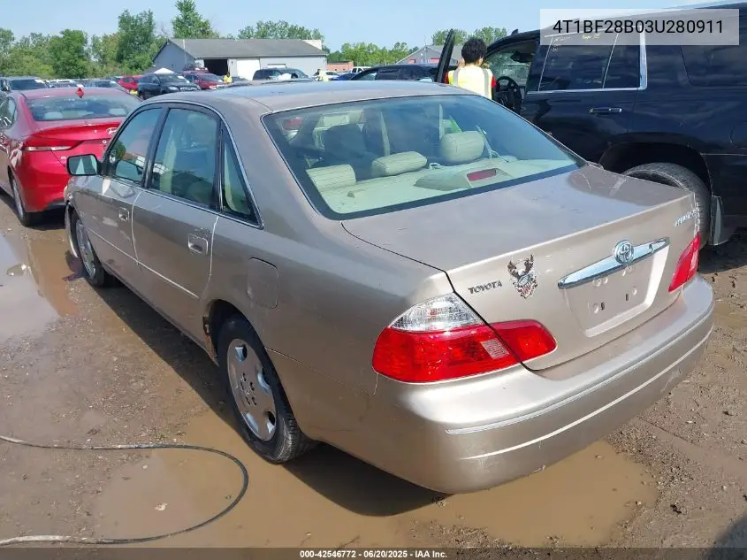 2003 Toyota Avalon Xls VIN: 4T1BF28B03U280911 Lot: 42546772