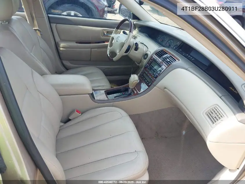 2003 Toyota Avalon Xls VIN: 4T1BF28B03U280911 Lot: 42546772