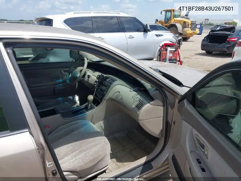2003 Toyota Avalon Xl VIN: 4T1BF28B43U267501 Lot: 42551007