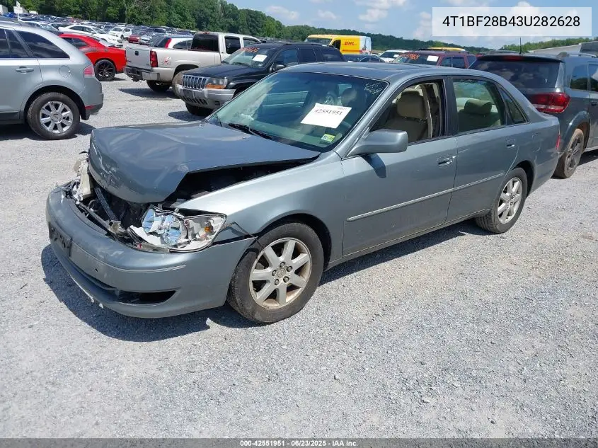 2003 Toyota Avalon Xl VIN: 4T1BF28B43U282628 Lot: 42551951