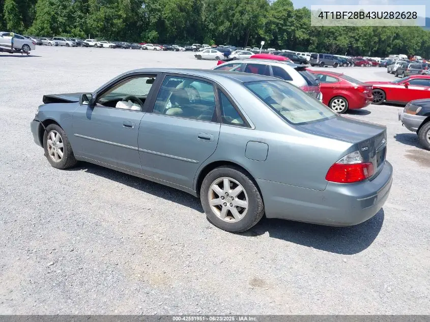 2003 Toyota Avalon Xl VIN: 4T1BF28B43U282628 Lot: 42551951