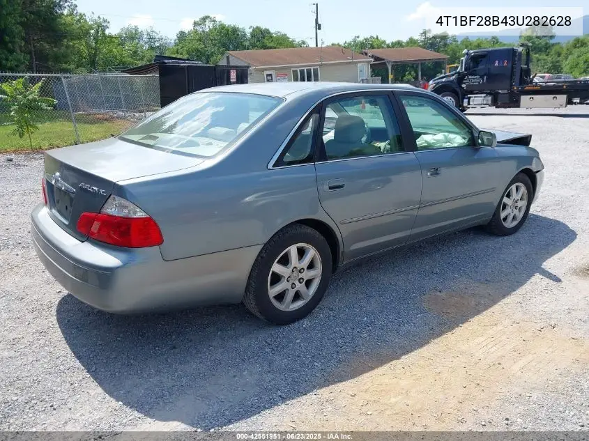 2003 Toyota Avalon Xl VIN: 4T1BF28B43U282628 Lot: 42551951