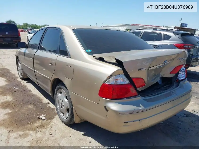 2004 Toyota Avalon Xls VIN: 4T1BF28B04U376989 Lot: 41989474